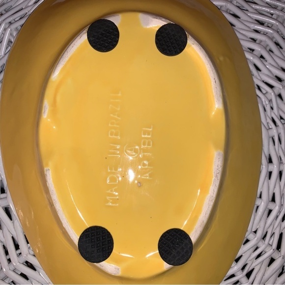 Y2K Ceramic Pineapple Serving Dish Tray Home Decor Mint Condition - Picture 7 of 8